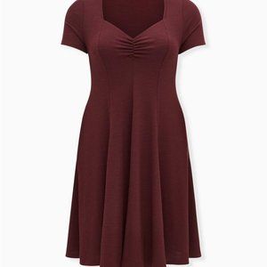 Torrid Burgundy Dress with Pockets!